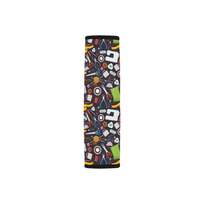 Sewing Equipment Print Design LKS308 Car Seat Belt Cover