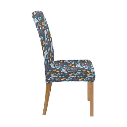 Underwater Dolphin Print Design LKS304 Dining Chair Slipcover