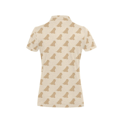 Chinese Shar Pei Pattern Print Design 01 Women's Polo Shirt