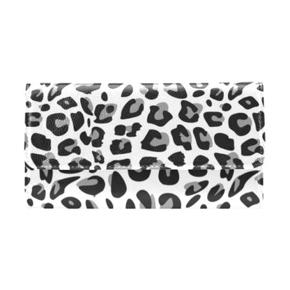 Snow Leopard Skin Print Women's Trifold Wallet