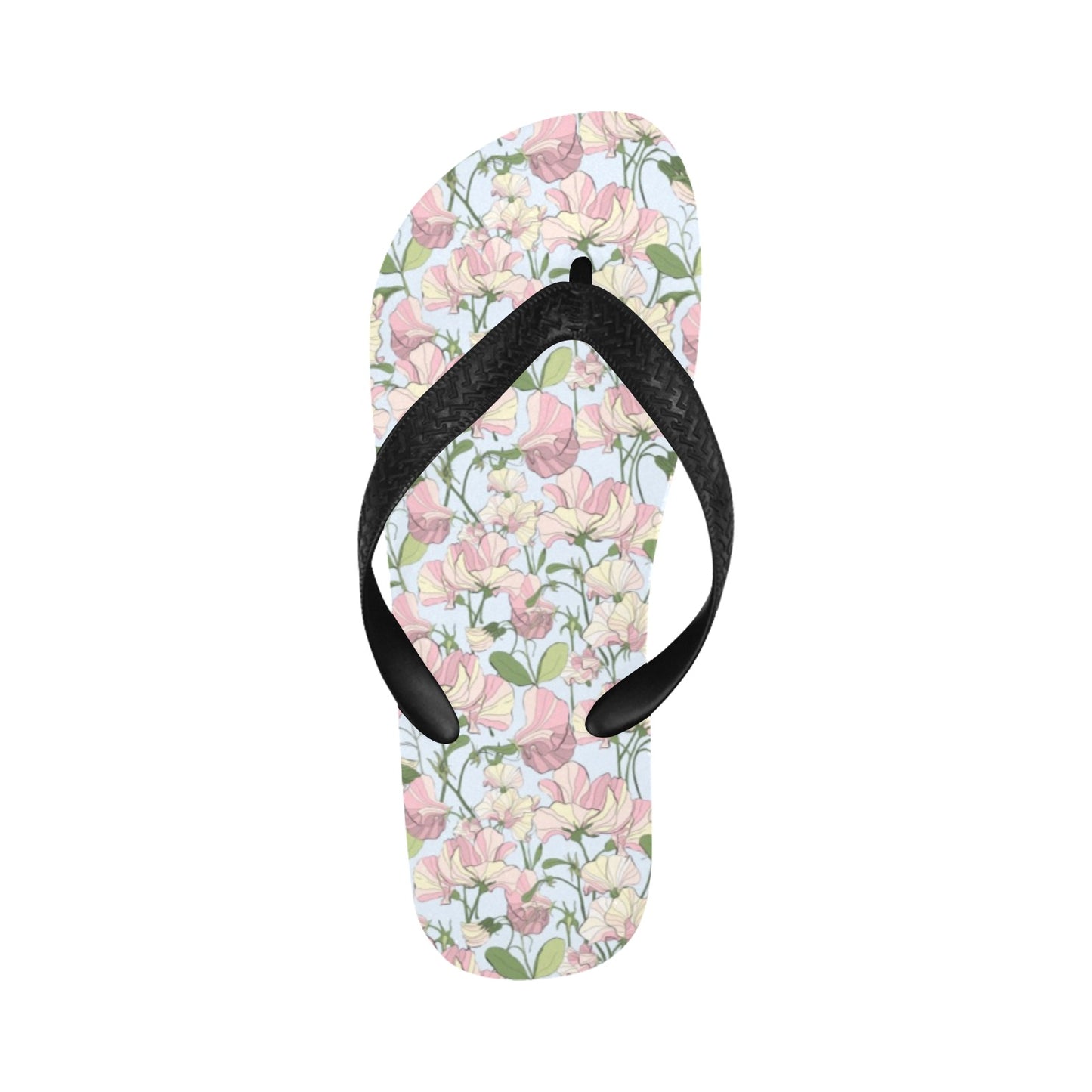 Sweet Pea Print Design LKS304 Flip Flops