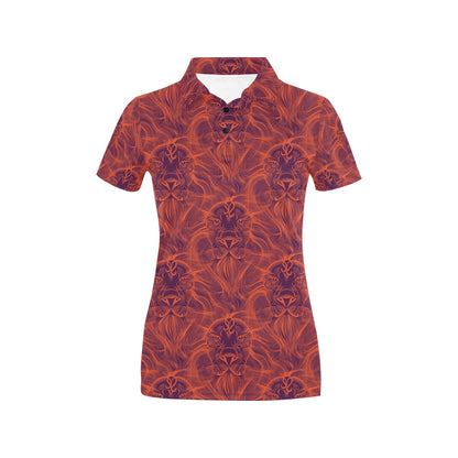 Leo Pattern Print Design 01 Women's Polo Shirt