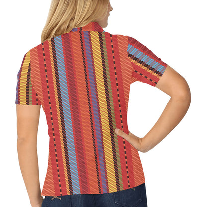 Mexican Pattern Print Design 05 Women's Polo Shirt