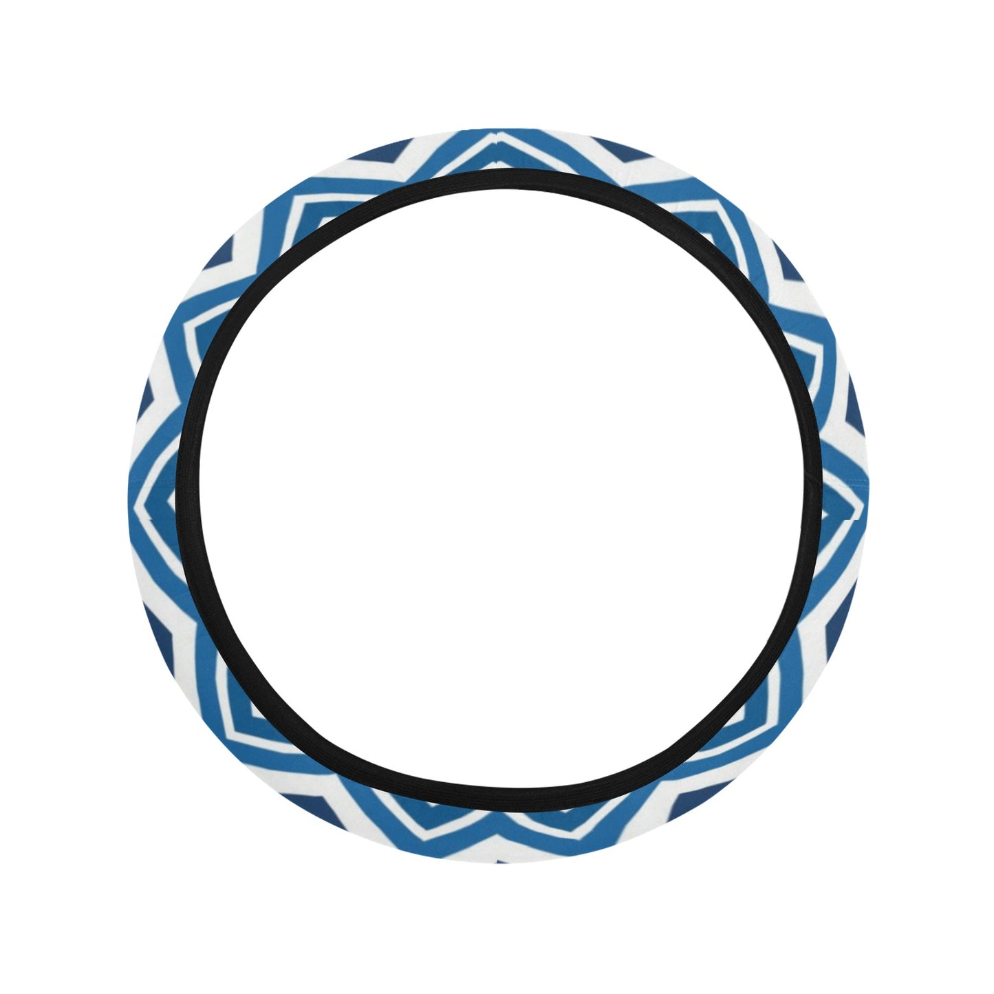 Chevron Print Design LKS403 Steering Wheel Cover with Elastic Edge