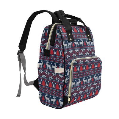 Reindeer Print Design LKS405 Diaper Bag Backpack