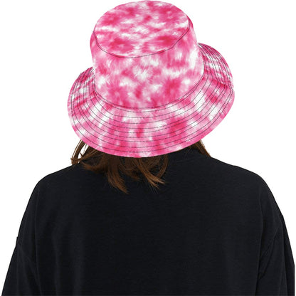Tie Dye Pink Print Design LKS304 Unisex Bucket Hat