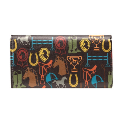 Equestrian Equipment Horse Colorful Women's Trifold Wallet