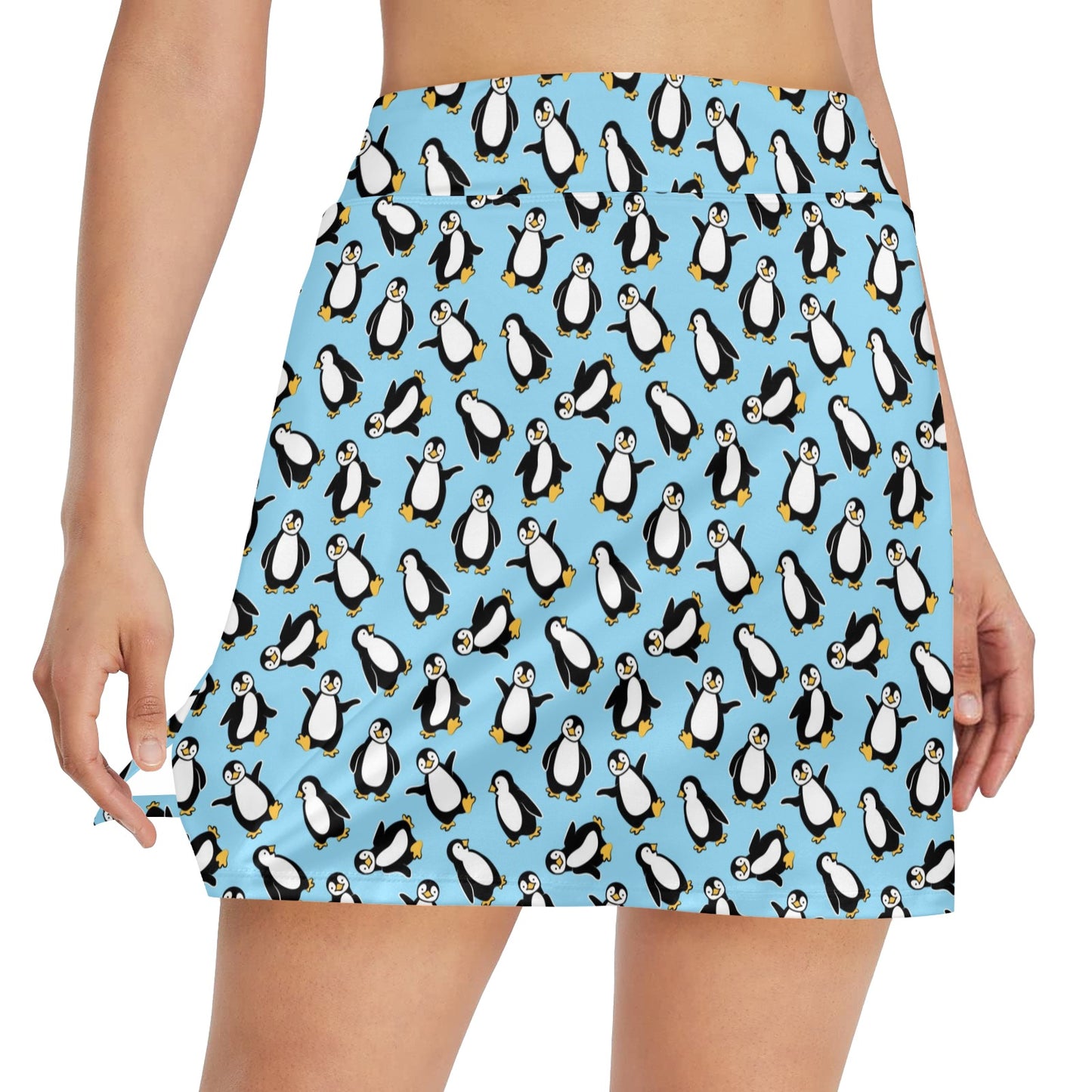 Penguin Happy Print 17" Golf & Pickleball Skort with Pockets