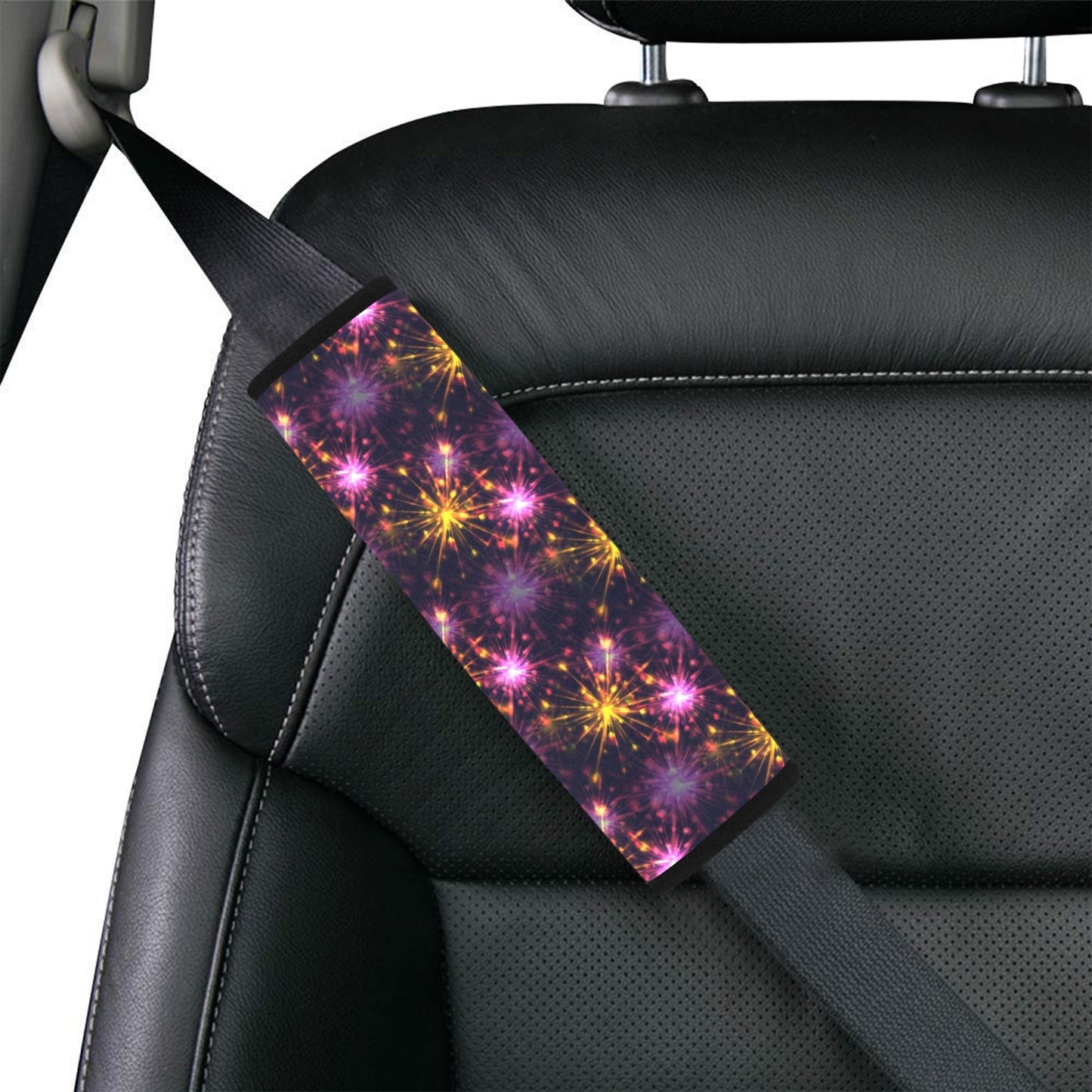 Firework Print Design LKS303 Car Seat Belt Cover