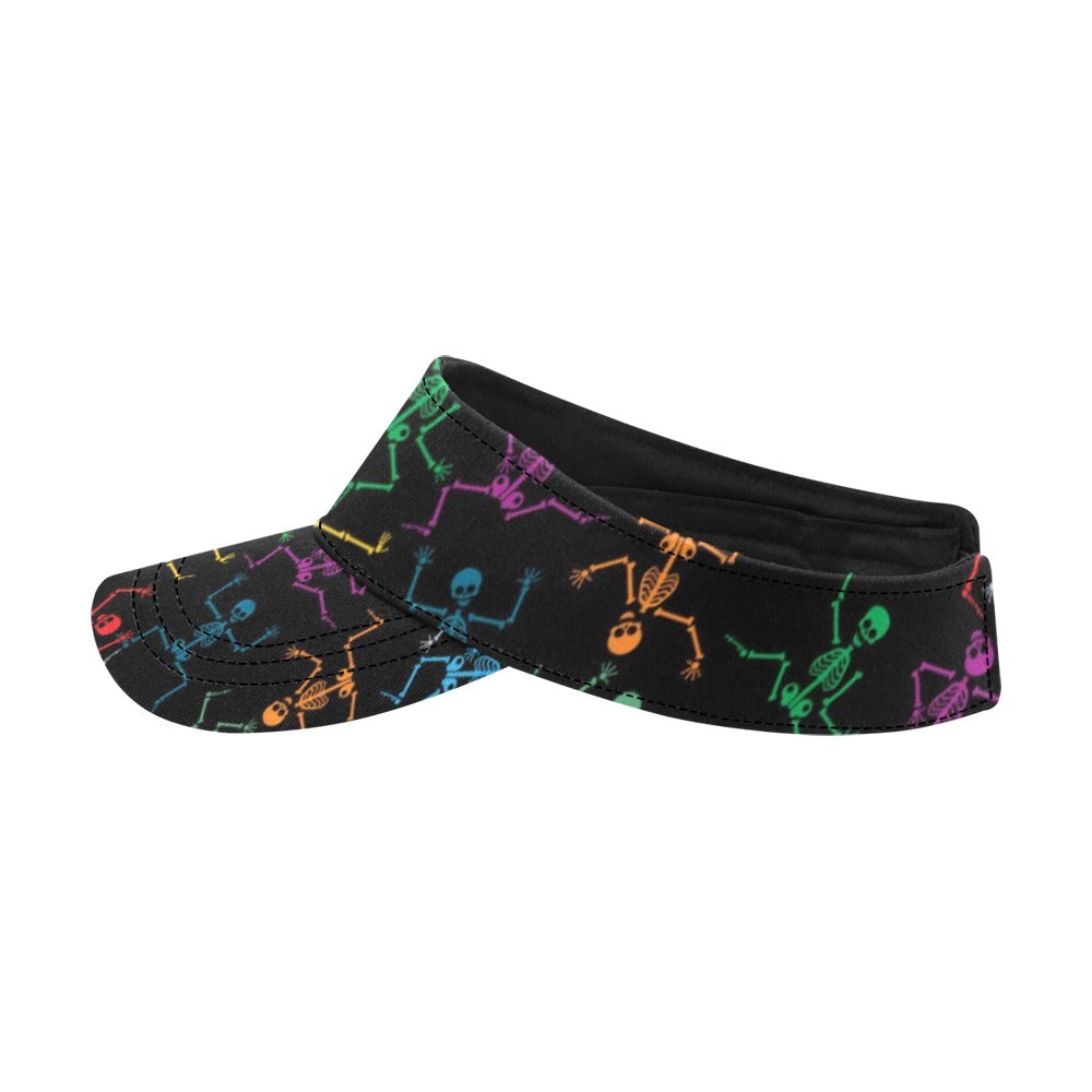 Skeleton Colorful Print Design LKS302 Unisex Sun Visor