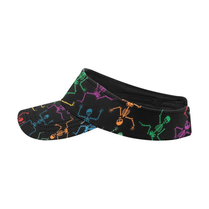 Skeleton Colorful Print Design LKS302 Unisex Sun Visor