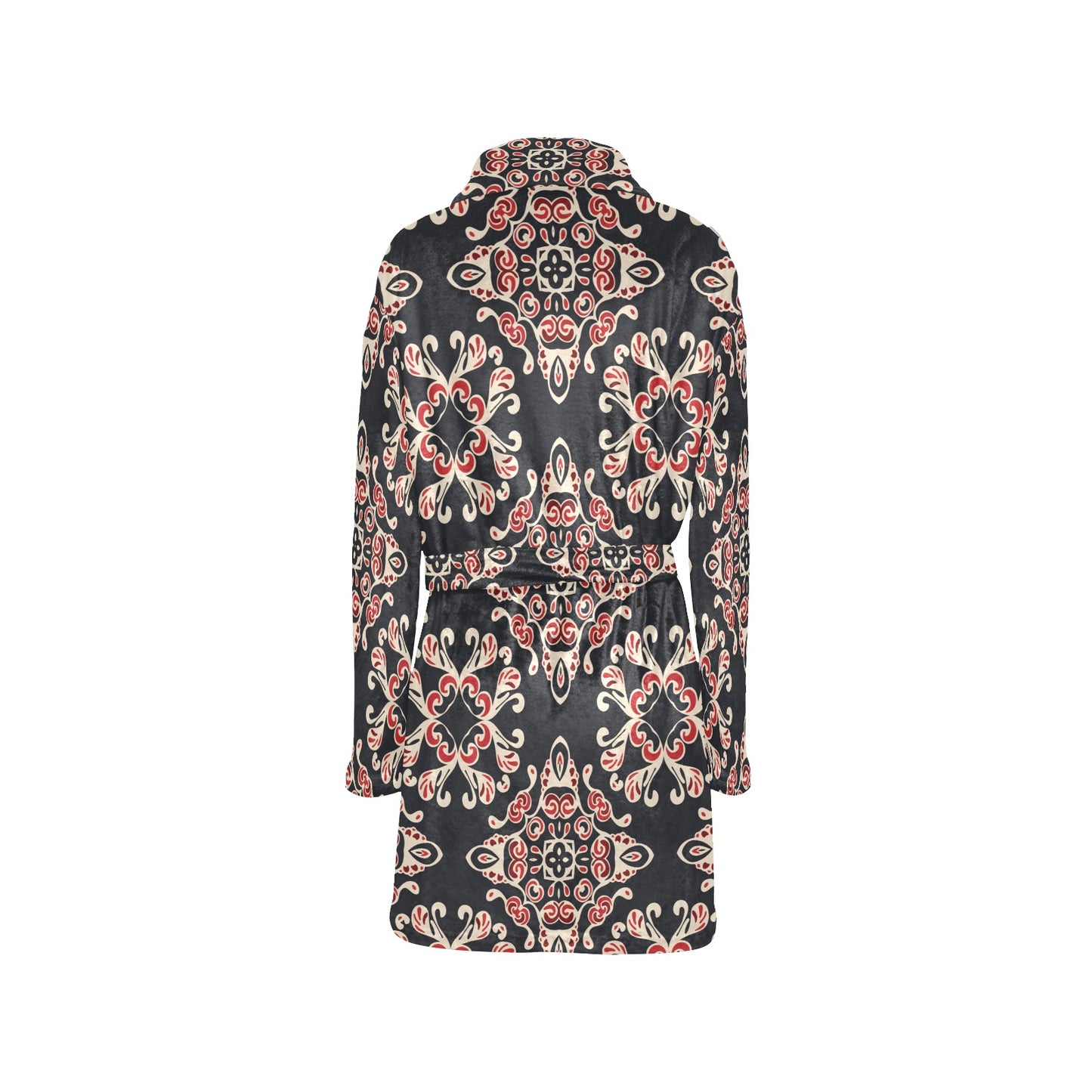 Medallion Pattern Print Design 01 Women's Fleece Robe