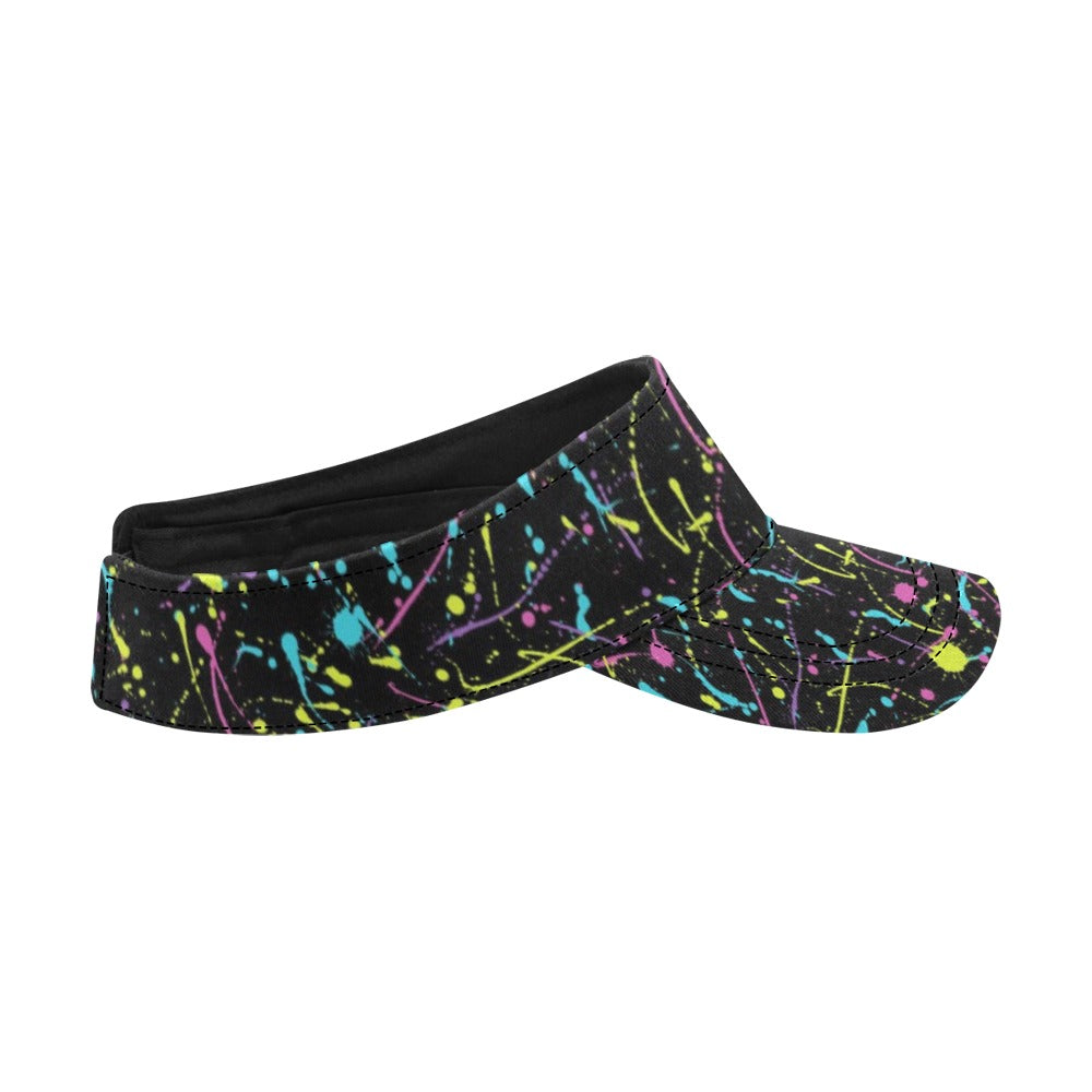 Splatter Multicolor Print Design LKS302 Unisex Sun Visor