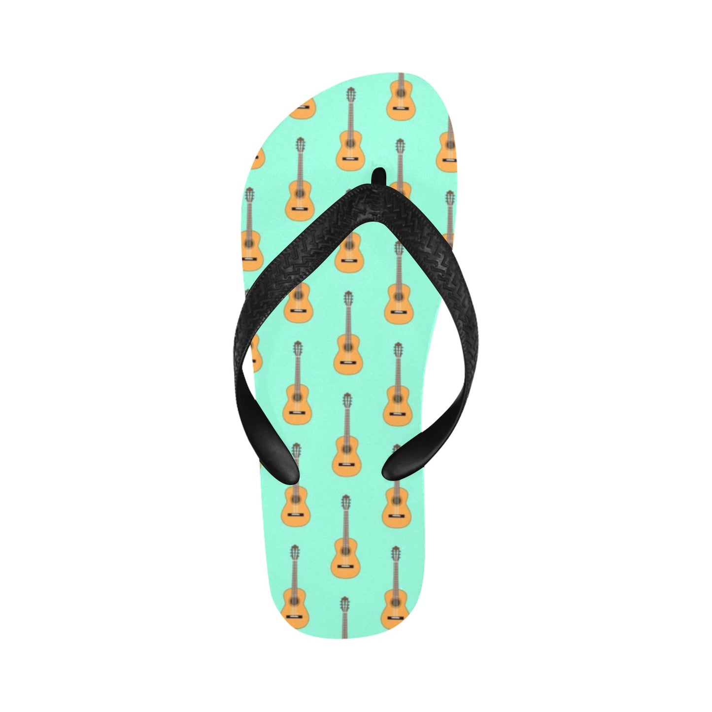 Acoustic Guitar Print Design LKS403 Flip Flops