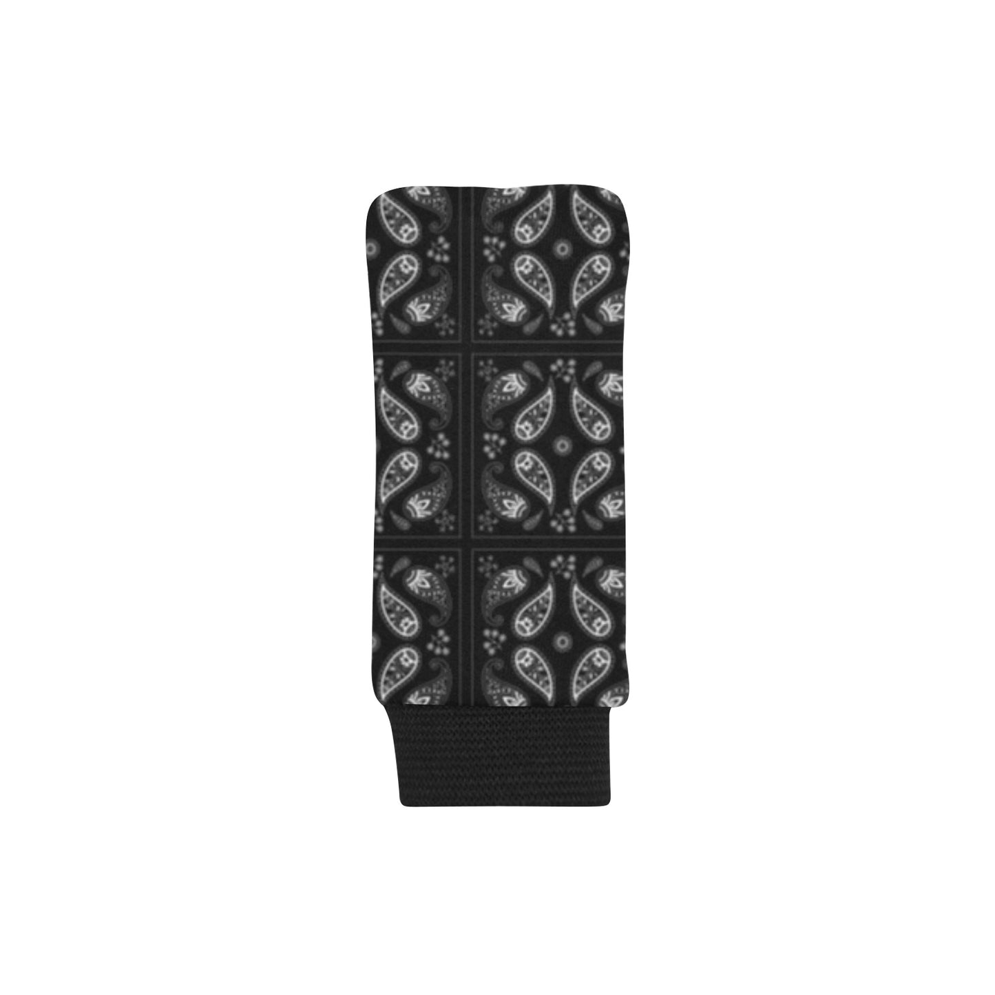 Bandana Paisley Black Print Design LKS308 Car Shift Knob and Hand Brake Covers