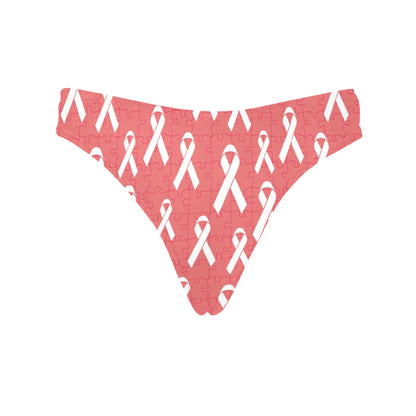 Autism Awareness Ribbon Design Print Women's Thongs