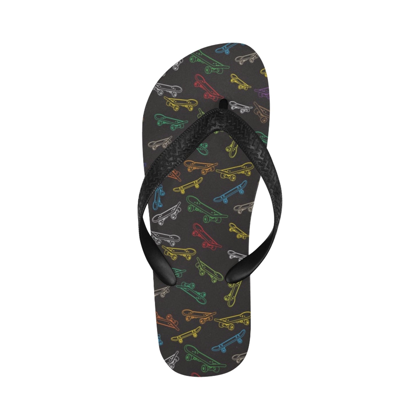 Skateboard Print Design LKS301 Flip Flops