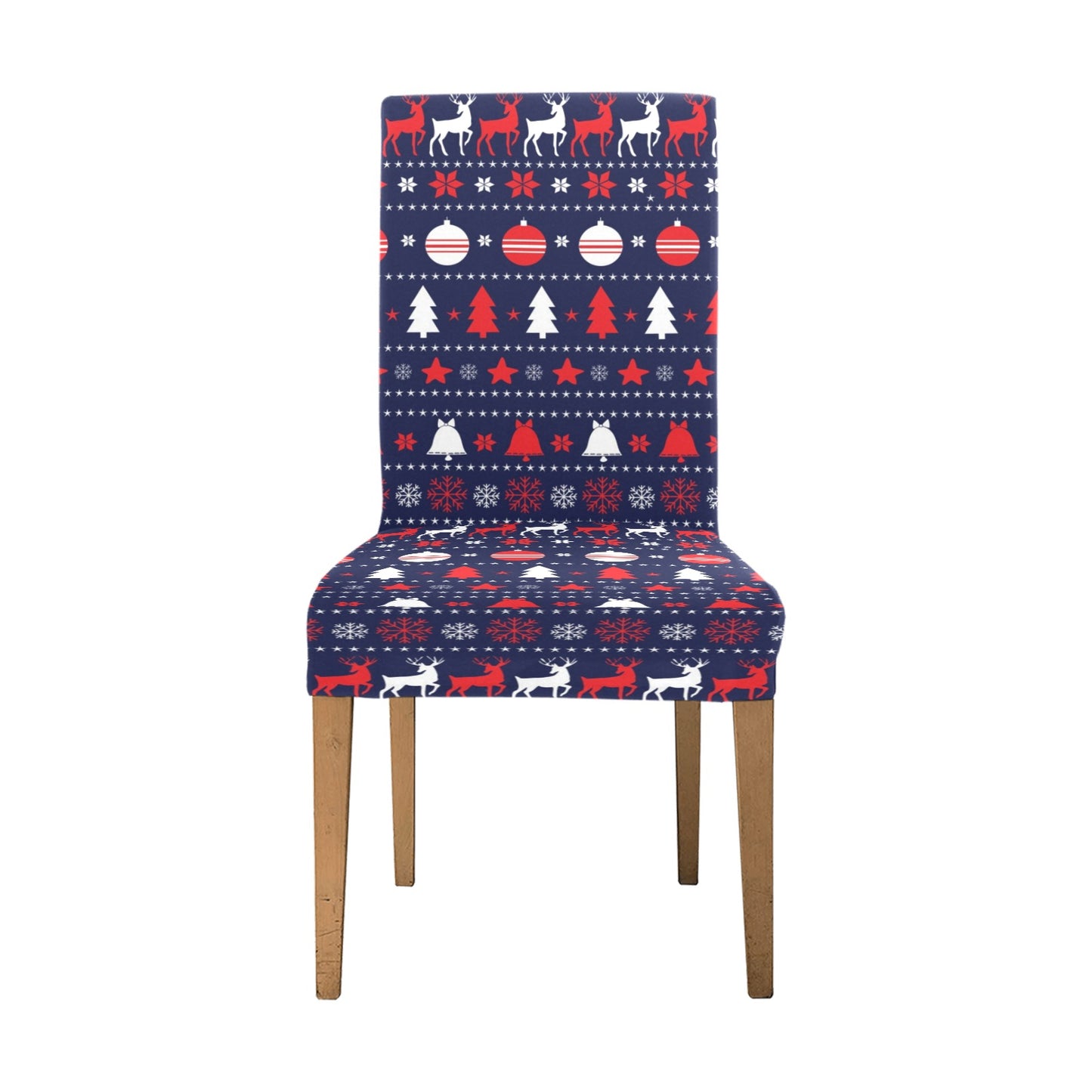 Reindeer Print Design LKS404 Dining Chair Slipcover