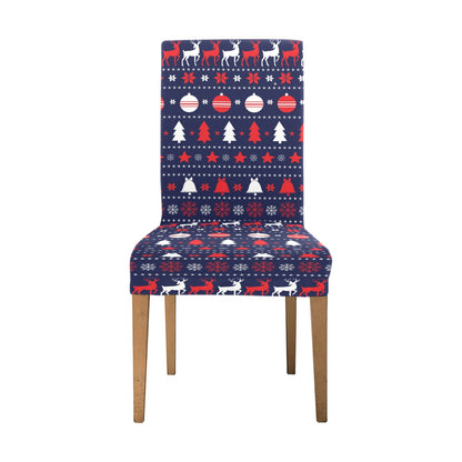 Reindeer Print Design LKS404 Dining Chair Slipcover