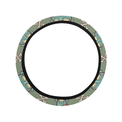 Zombie Print Design LKS301 Steering Wheel Cover with Elastic Edge