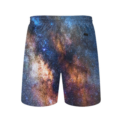 Celestial Milky way Galaxy Men's Swim Trunks Beach Shorts