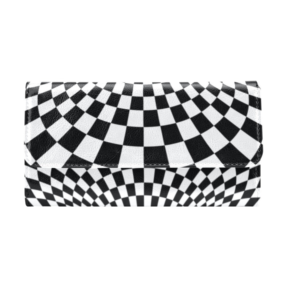 Optical illusion Projection Torus Women's Trifold Wallet
