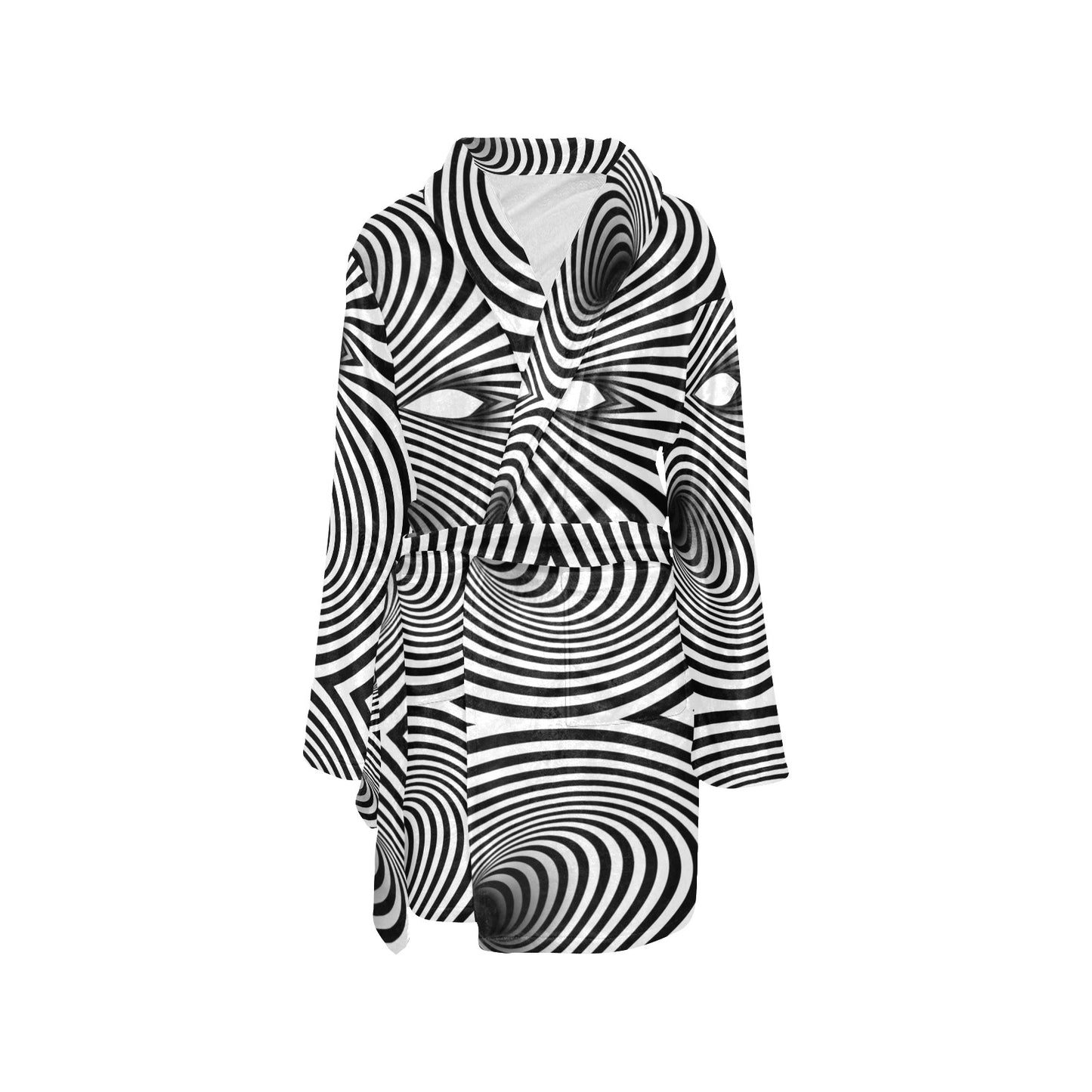 Vortex Print Design LKS303 Women's Fleece Robe