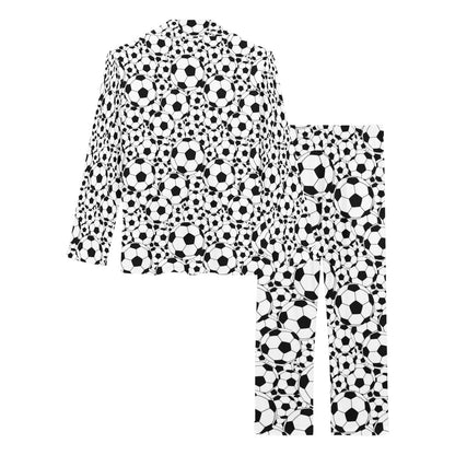 Soccer Ball Print Design LKS301 Women's Long Pajama Set