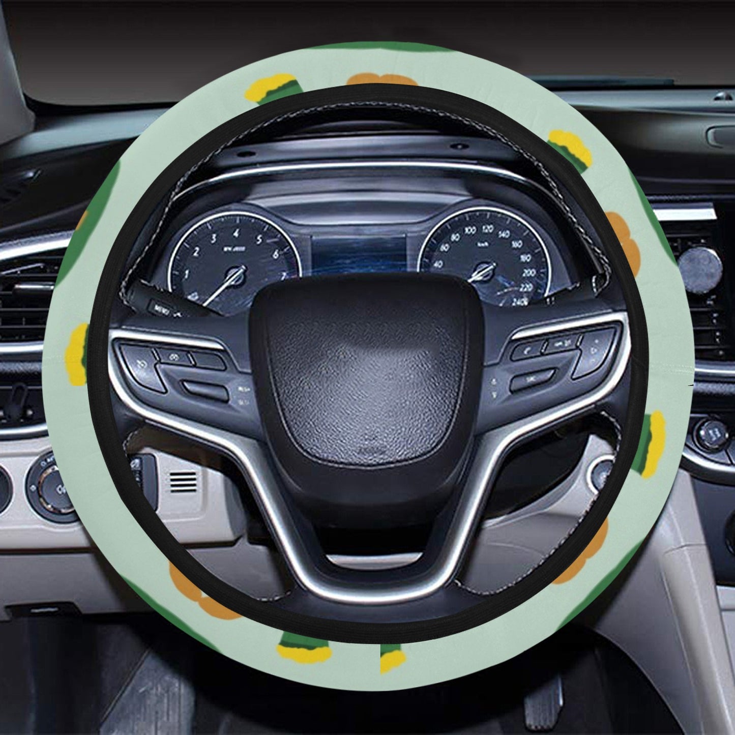 St Patricks Day Print Design LKS304 Steering Wheel Cover with Elastic Edge