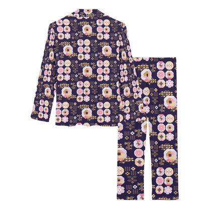 Sakura Japan Style Print Design LKS302 Women's Long Pajama Set