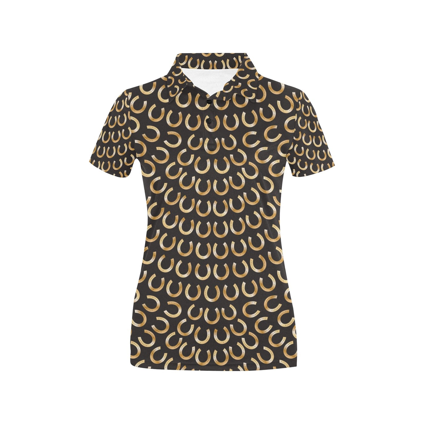 Horseshoe Print Design LKS304 Women's Polo Shirt
