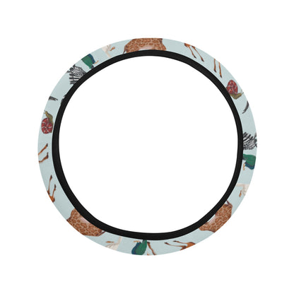 Safari Animal Print Design LKS306 Steering Wheel Cover with Elastic Edge