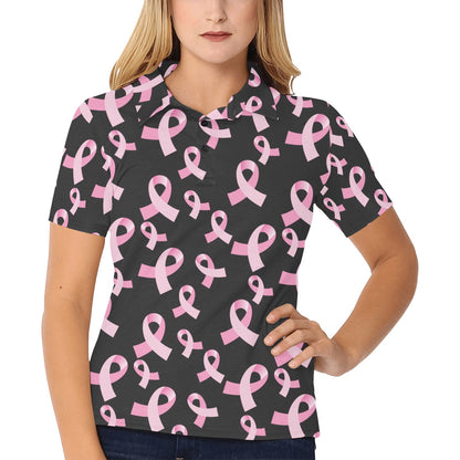 Breast Cancer Awareness Design Women's Polo Shirt