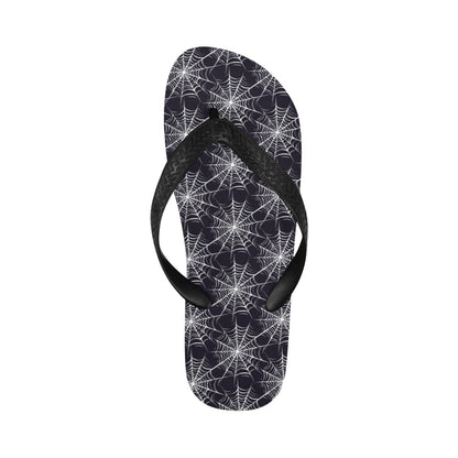 Spider Web Print Design LKS303 Flip Flops