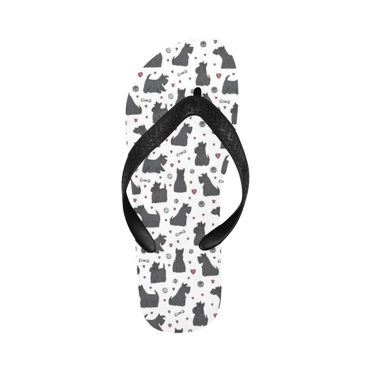Scottish Terriers Print Design LKS3015 Flip Flops