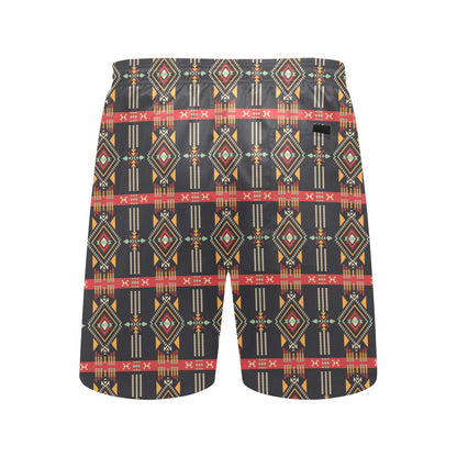 Southwest Pattern Print Design LKS303 Men's Swim Trunks Beach Shorts