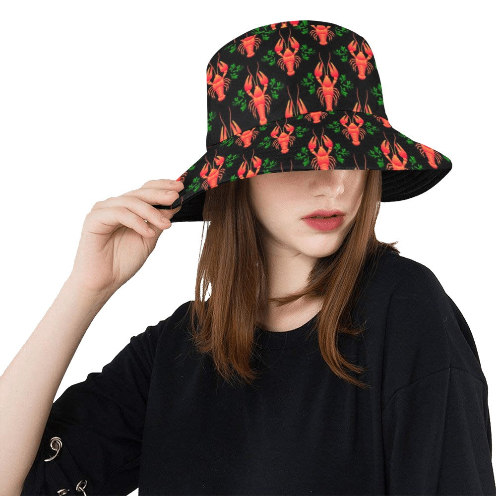 Lobster Print Design LKS403 Unisex Bucket Hat