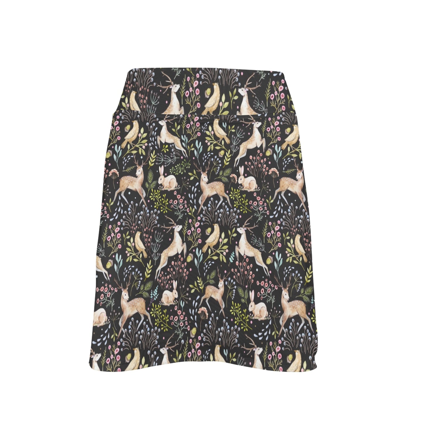 Deer Floral Jungle 17" Golf & Pickleball Skort with Pockets