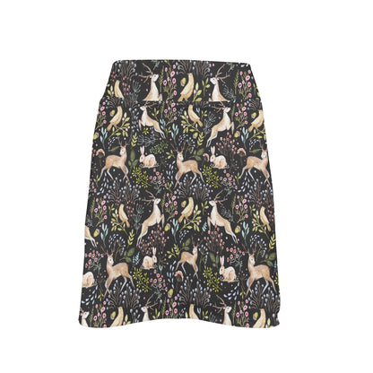 Deer Floral Jungle 17" Golf & Pickleball Skort with Pockets