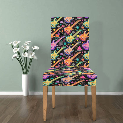 Electric Guitar Print Design LKS403 Dining Chair Slipcover