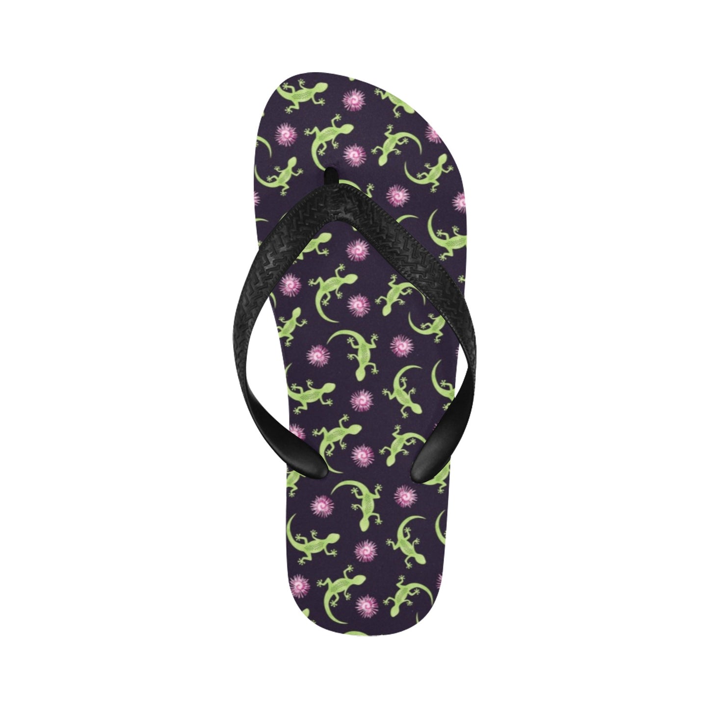lizard Print Design LKS402 Flip Flops