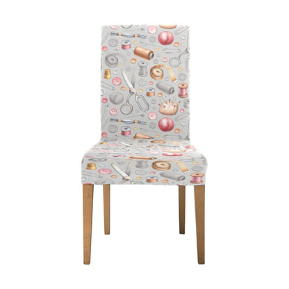 Sewing Equipment Print Design LKS302 Dining Chair Slipcover