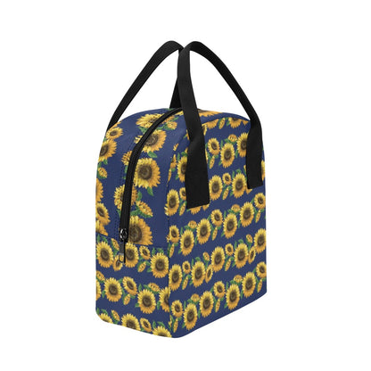 Sunflower Print Design LKS307 Insulated Lunch Bag