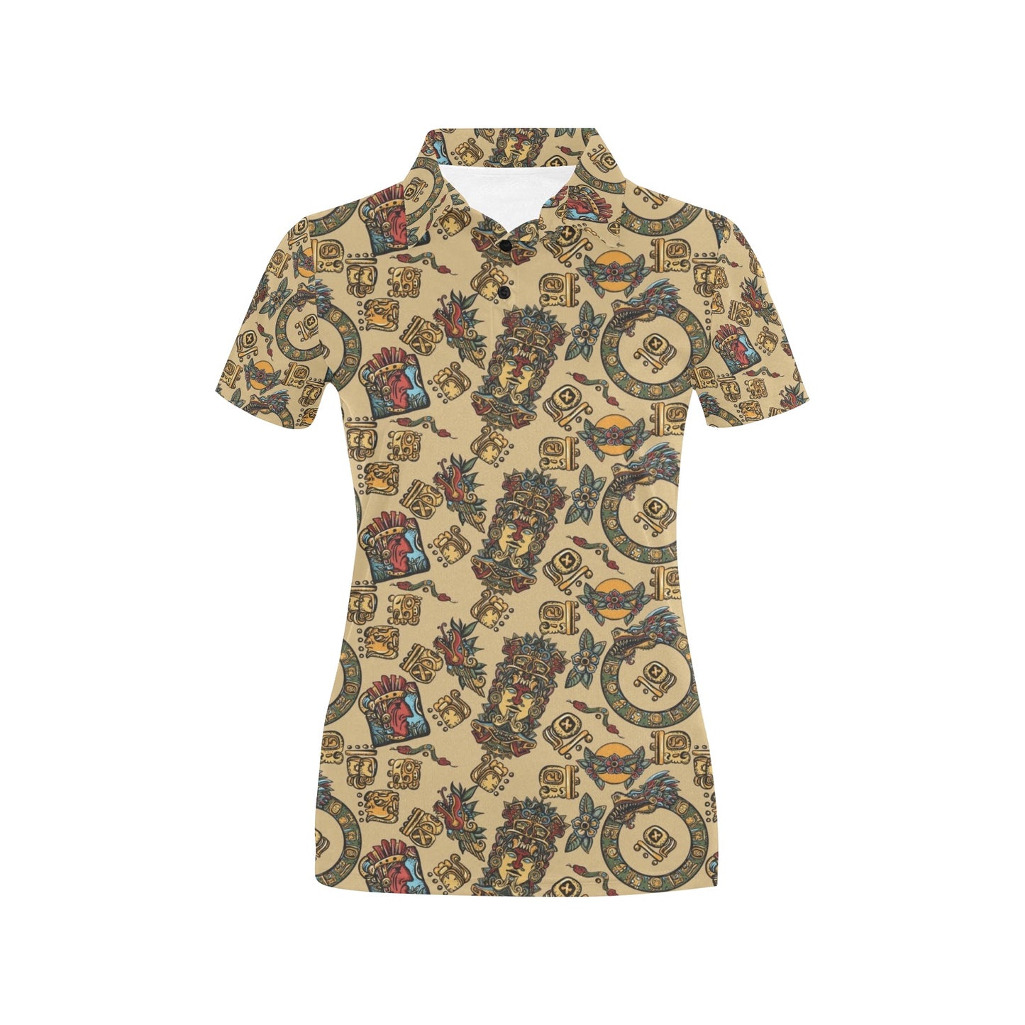 Totem Print Design LKS305 Women's Polo Shirt