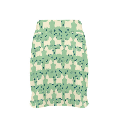 Scottish Terriers Print Design LKS302 17" Golf & Pickleball Skort with Pockets