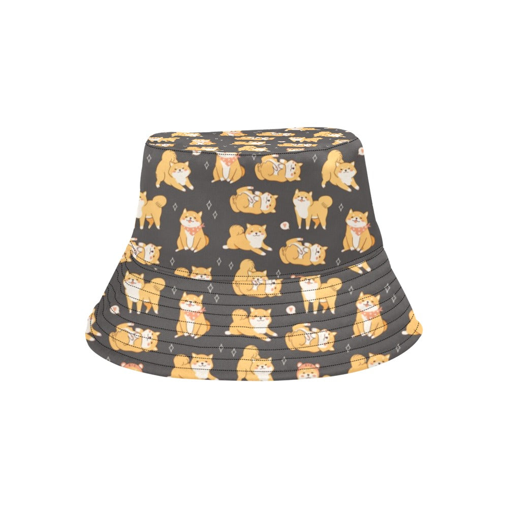 Shiba Inu Print Design LKS309 Unisex Bucket Hat