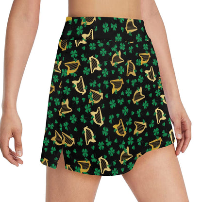 Harp Print Design LKS402 17" Golf & Pickleball Skort with Pockets