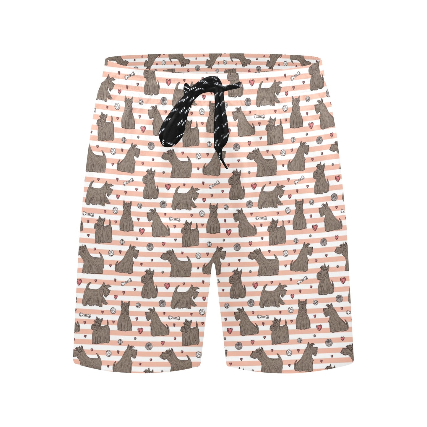 Scottish Terriers Print Design LKS3016 Men's Swim Trunks Beach Shorts