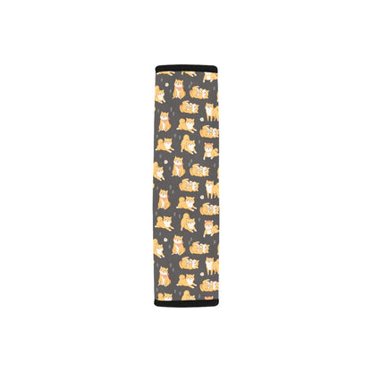 Shiba Inu Print Design LKS309 Car Seat Belt Cover
