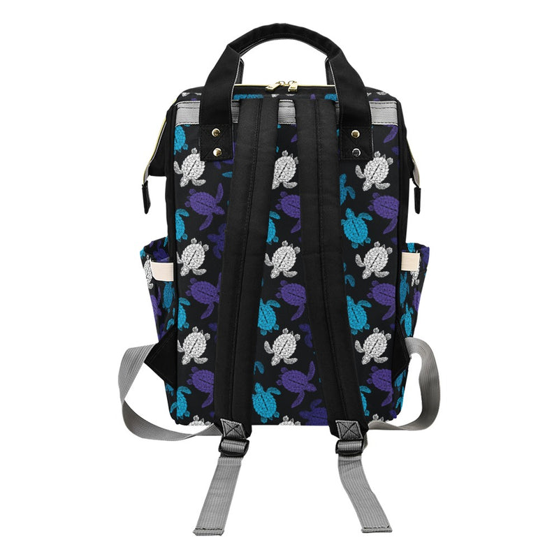 Sea Turtle Print Design LKS306 Diaper Bag Backpack